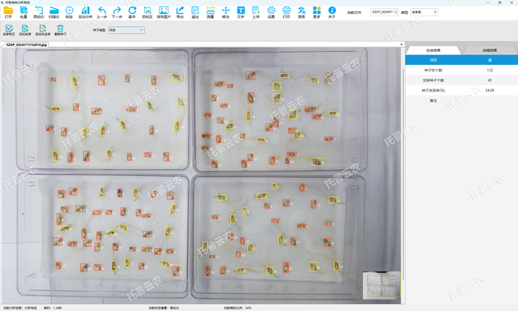種子發(fā)芽率檢測